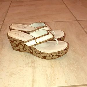Coach wedge sandal